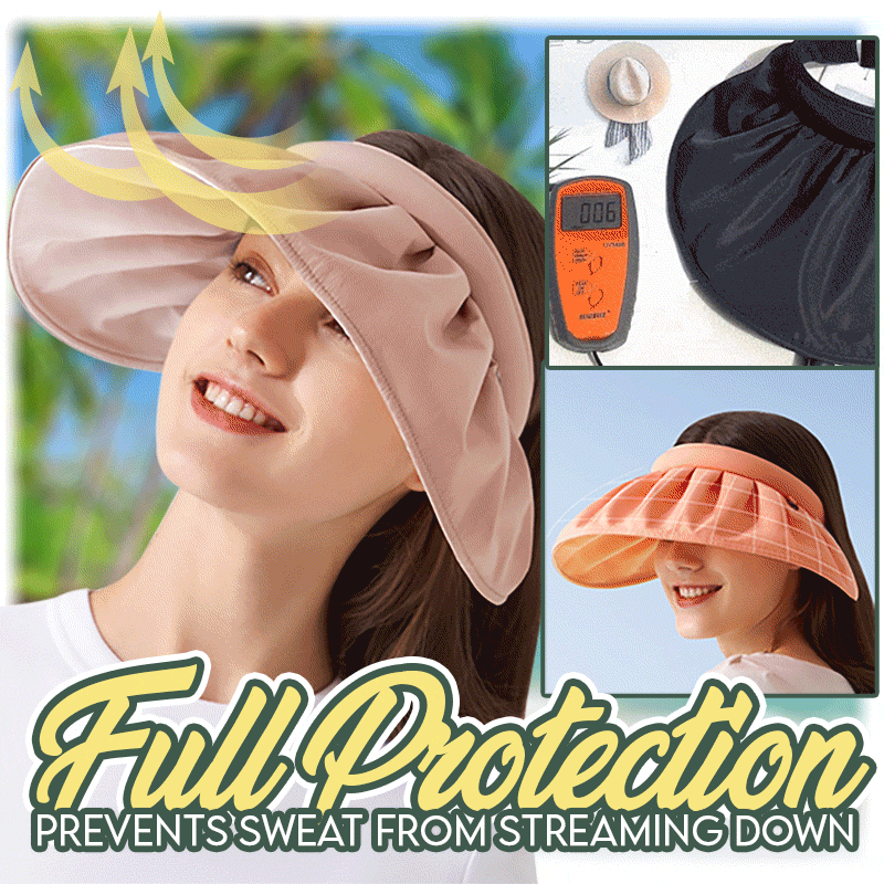 2-Way Sun Hat Hair Ban👒3